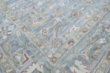 Multi Size Sky Blue Turquoise Beige Color Hand Tufted Handmade Wool Modern & Contemporary Oriental Rug