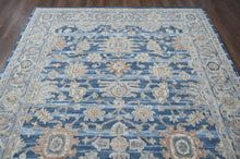 Multi Size Blue Beige Burnt Orange Color Hand Tufted Handmade Wool Modern & Contemporary Oriental Rug