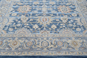 Multi Size Blue Beige Burnt Orange Color Hand Tufted Handmade Wool Modern & Contemporary Oriental Rug