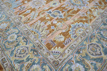 Multi Size Burnt Orange Light Yellow Turquoise Color Hand Tufted Handmade Wool Modern & Contemporary Oriental Rug