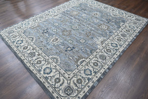 Multi Size Light Blue Gray Beige Color Hand Tufted Handmade Wool Modern & Contemporary Oriental Rug