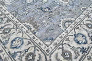 Multi Size Light Blue Gray Beige Color Hand Tufted Handmade Wool Modern & Contemporary Oriental Rug