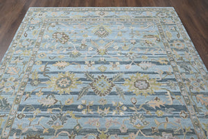 Multi Size Blue Aqua Olive Green Color Hand Tufted Handmade Wool Modern & Contemporary Oriental Rug