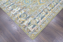 Multi Size Olive Green Aqua Burnt Orange Color Hand Tufted Handmade Wool Modern & Contemporary Oriental Rug