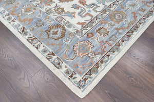 Multi Size Beige Light Blue Brown Color Hand Tufted Handmade Wool Modern & Contemporary Oriental Rug
