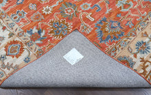 Multi Size Rust Burnt Orange Blue Color Hand Tufted Handmade Wool Modern & Contemporary Oriental Rug