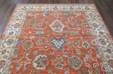 Multi Size Rust Burnt Orange Blue Color Hand Tufted Handmade Wool Modern & Contemporary Oriental Rug