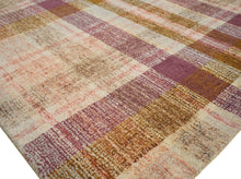 Multi Size Plum Gray Gold Color Hand Tufted  Wool Modern & Contemporary Oriental Rug