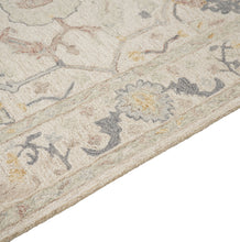 Multi Size Beige Gray Mint Color Hand Loomed  Wool  Oriental Rug