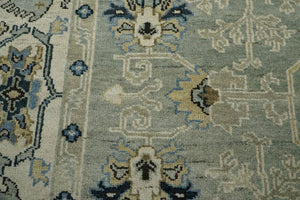 LoomBloom 8 x10 Mint Hand Knotted Traditional Oushak Wool Oriental Area Rug - Oriental Rug Of Houston