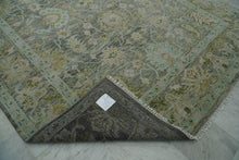 LoomBloom 9x12 Mint Hand Knotted Traditional Oushak Wool Oriental Area Rug - Oriental Rug Of Houston