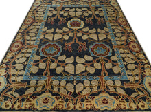 LoomBloom Multi Color Multi Size Hand Knotted Arts & Crafts/Mission Stained Glass Oushak Wool Oriental Area Rug