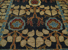 LoomBloom Multi Color Multi Size Hand Knotted Arts & Crafts/Mission Stained Glass Oushak Wool Oriental Area Rug