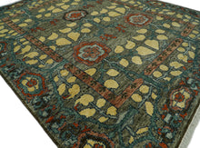 LoomBloom Multi Color Multi Size Hand Knotted Arts & Crafts/Mission Stained Glass Oushak Wool Oriental Area Rug