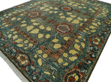 LoomBloom Multi Color Multi Size Hand Knotted Arts & Crafts/Mission Stained Glass Oushak Wool Oriental Area Rug