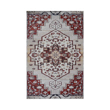 Multi Size Handmade Micro Printed Polyester Traditional Oriental Area Rug Beige, Taupe Color