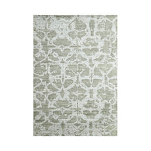 Multi Size Tone on Tone Gray Hand Knotted Turkish Oushak Wool/Bamboo Silk Transitional Oriental Area Rug