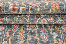 Multi Size Hand Knotted Wool Teal, Blush Oushak Arts and Crafts Rug