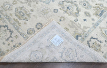 9x12 Ivory, Gray, Slate Color Hand Knotted Oushak Wool Transitional Oriental Rug
