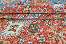 Multi Size Hand Knotted Wool Rust, Blue Oushak Transitional Rug
