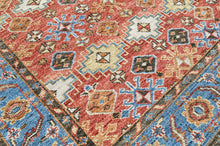 Multi Size Hand Knotted Wool Rust, Blue Oushak Transitional Rug
