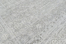 8x10 Tone on Tone Gray, , Color Hand Knotted Oushak Wool Traditional Oriental Rug