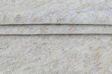 8x10 Tone on Tone Gray, , Color Hand Knotted Oushak Wool Transitional Oriental Rug