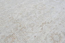8x10 Tone on Tone Gray, , Color Hand Knotted Oushak Wool Transitional Oriental Rug