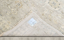 Multi Size Hand Knotted Wool Beige, Gray Oushak Transitional Rug