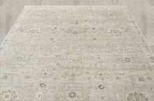 Multi Size Hand Knotted Wool Beige, Gray Oushak Transitional Rug