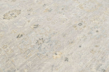 Multi Size Hand Knotted Wool Beige, Gray Oushak Transitional Rug