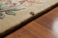 4'x6' Beige Hand Woven Traditional Wool Oriental Area Rug