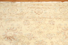 9x12 Beige, Aqua, Brown Color Hand Knotted  Wool Traditional Oriental Rug