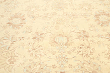 9x12 Beige, Aqua, Brown Color Hand Knotted  Wool Traditional Oriental Rug