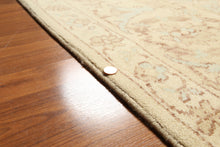 9x12 Beige, Aqua, Brown Color Hand Knotted  Wool Traditional Oriental Rug