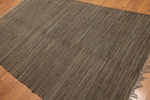 6x9 Tone on Tone Leather Flat Pile Modern & Contemporary Oriental Area Rug - Oriental Rug Of Houston