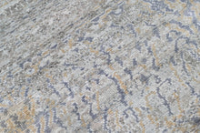 2'3x10 Celedon, Gray, Blue Color Hand Knotted Oushak Wool Modern Oriental Rug