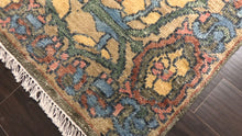 LoomBloom Multi Color Multi Size Hand Knotted Arts & Crafts/Mission Stained Glass Oushak Wool Oriental Area Rug