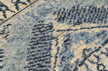 Multi Size Hand Knotted Wool Blue, Gray Tribal Moroccan Rug