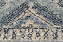 Multi Size Hand Knotted Wool Blue, Gray Tribal Moroccan Rug