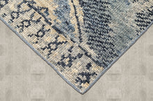 Multi Size Hand Knotted Wool Blue, Gray Tribal Moroccan Rug