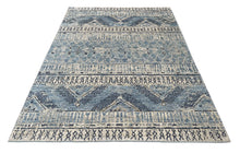 Multi Size Hand Knotted Wool Blue, Gray Tribal Moroccan Rug