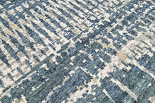 Multi Size Hand Knotted Wool Gray Oushak Modern Rug