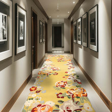 Multi Size Hand Tufted Wool Lime Modern Irregular shaped Loop n cut pile Sculpted Embossed look Botanical Rug