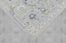 Multi Size Gray Slate Beige Color Hand Knotted Oushak Wool Transitional Oriental Rug