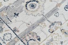 2'7"x8'5" Hand Knotted Wool Mint Oushak Transitional Rug