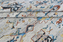 9x12 Slate, Gray, Aqua Color Hand Knotted Oushak Wool Transitional Oriental Rug
