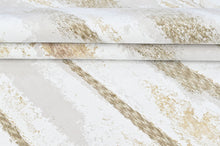 9x12 Ivory, Gray, Light Gold Color Power Loom Oushak Wool Modern Oriental Rug
