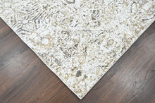 9x12 Ivory, Beige, Multi Color Power Loom Oushak Wool Modern Oriental Rug