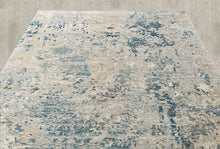 Multi Size Hand Knotted Wool Blue, Gray Tibetan Abstract Rug